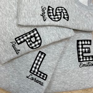 SUDADERA UNISEX INICIAL (con felpa)