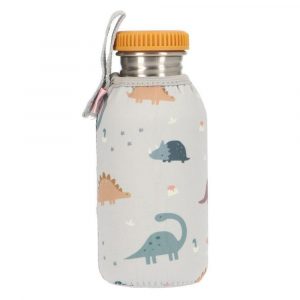 Botella Acero con Funda Dinos World