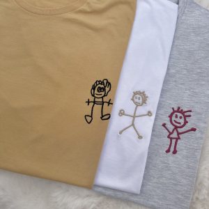 Camiseta hombre (dibujo bordado)