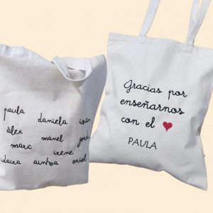 Bolsa "Gracias por enseñarnos con el corazón"