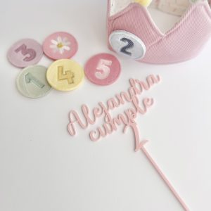 Topper personalizado cumpleaños (metacrilato)