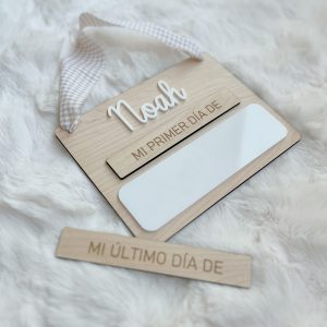 Cartel mi primer/útimo día de cole