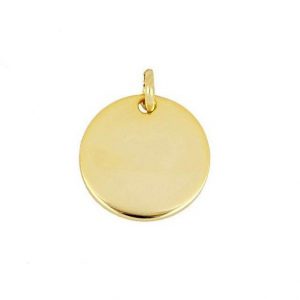 Colgante Charm plata 925 (16mm) Oro