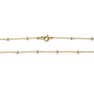 Cadena mini bolitas Gold