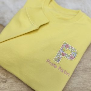 SUDADERA UNISEX INICIAL (con felpa)